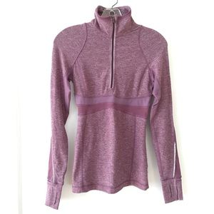 Lululemon Purple Half-Zip with cute detail!